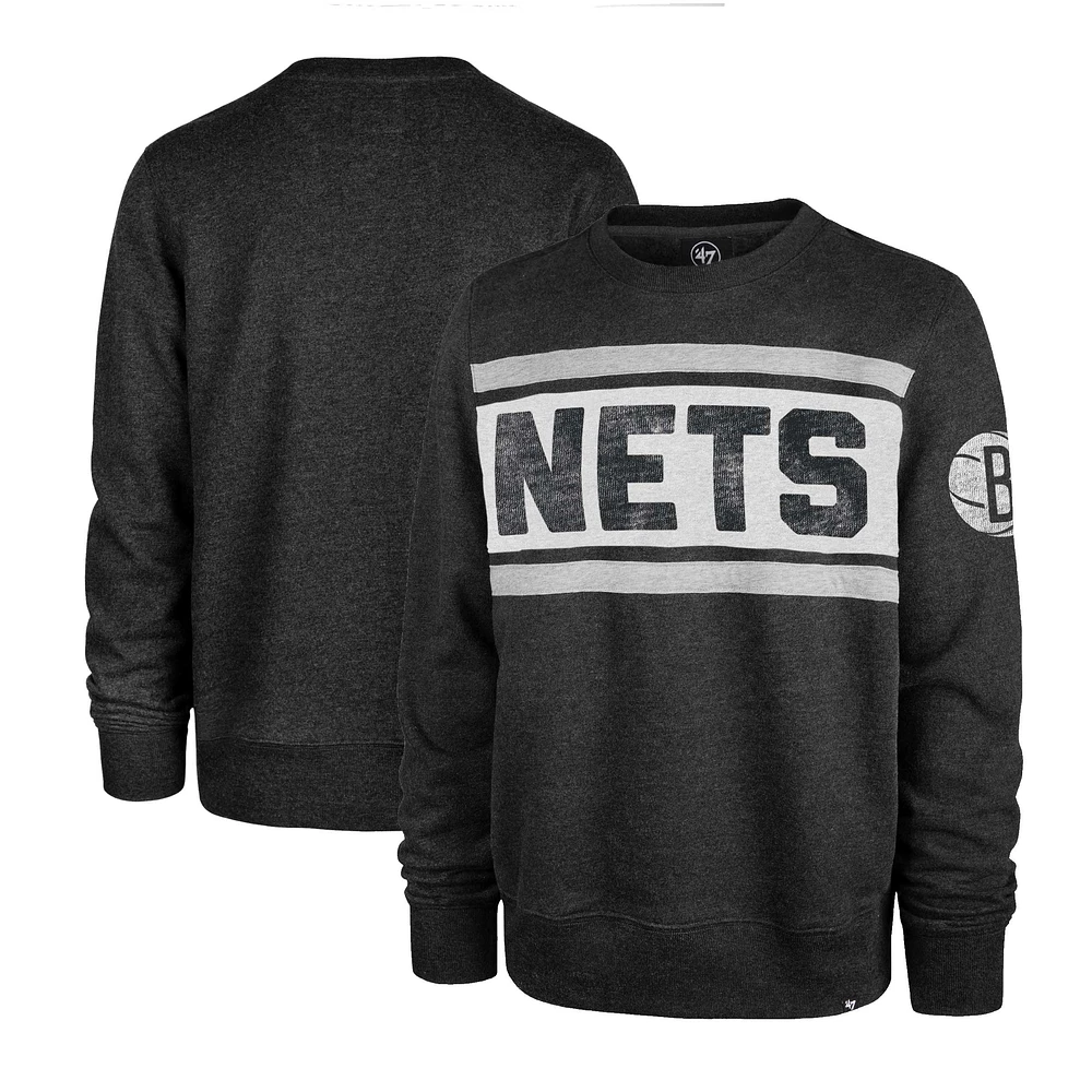 Sweat-shirt '47 Heather Black Brooklyn Nets Tribeca Emerson pour homme