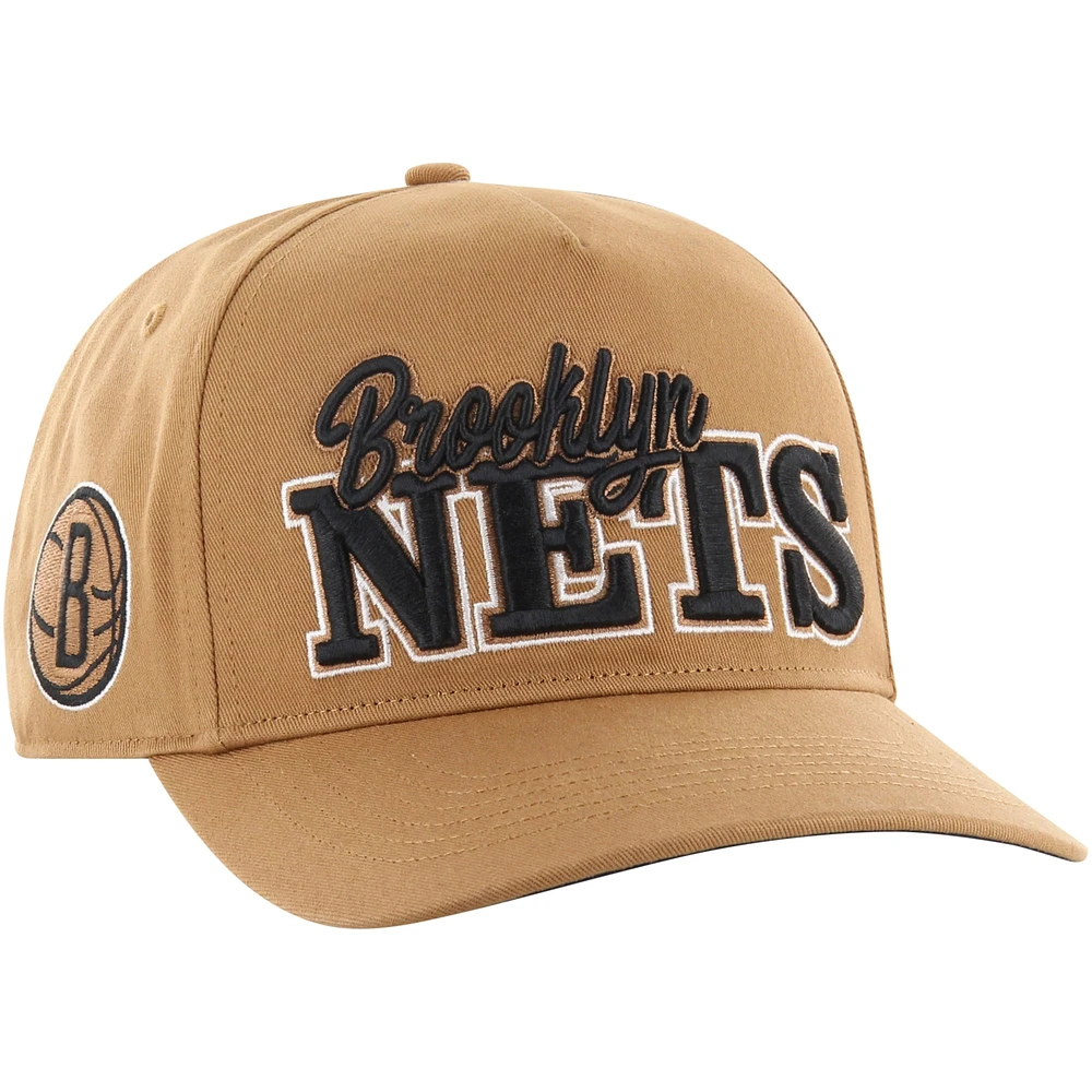 Men's '47 Tan Brooklyn Nets Barnes Hitch Adjustable Hat