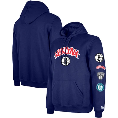 V107985 Nets NWC HO23 NBA Mens City Edition PO Capuche SWTMENHDC