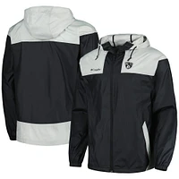 Men's Columbia Black Brooklyn Nets Big & Tall Flash Forward Challenger Omni-Shade Full-Zip Hoodie