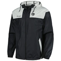 Men's Columbia Black Brooklyn Nets Big & Tall Flash Forward Challenger Omni-Shade Full-Zip Hoodie