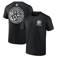 T-shirt noir fanatiques pour hommes Brooklyn Nets Basketball Street Collective