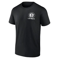 T-shirt noir fanatiques pour hommes Brooklyn Nets Basketball Street Collective