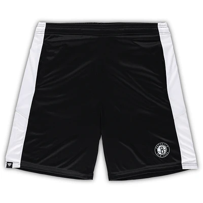 Short d'entraînement Fanatics noir Brooklyn Nets Big & Tall Champion Rush pour hommes