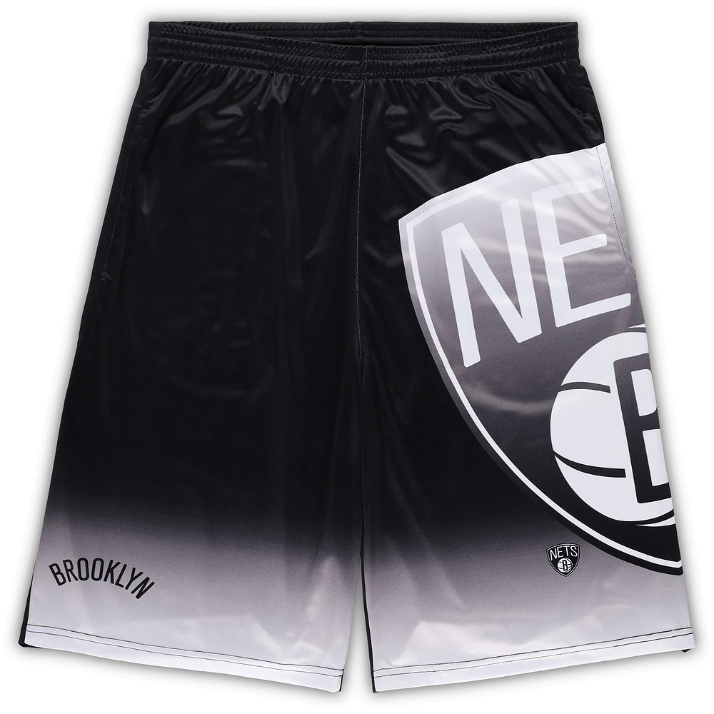 Short graphique noir Brooklyn Nets Fanatics pour hommes, grands et