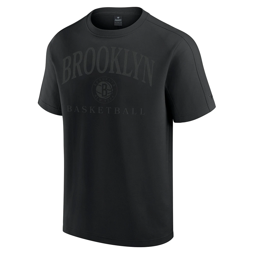 T-shirt noir Flex Tri-Blend pour homme Fanatics Brooklyn Nets