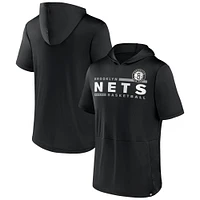 T-shirt à capuche noir Brooklyn Nets Possession Fanatics pour hommes