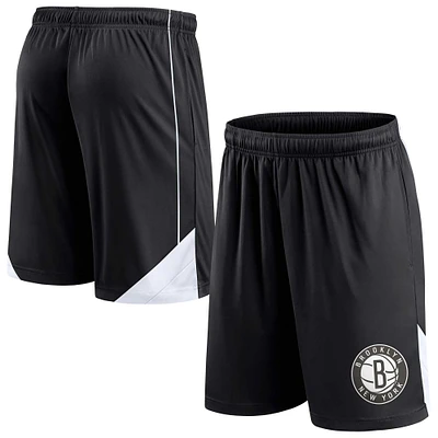 Men's Fanatics Black Brooklyn Nets Slice Shorts