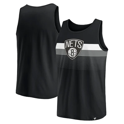 Men's Fanatics Black Brooklyn Nets Wild Game Tank Top