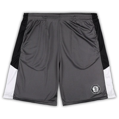 Men's Fanatics Branded Gray Brooklyn Nets Big & Tall Shorts
