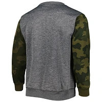 Men's Fanatics Heather Charcoal Brooklyn Nets Camo Stitched Sweatshirt