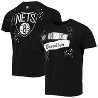 Men's FISLL Black Brooklyn Nets Confetti T-Shirt