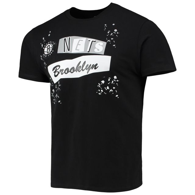 T-shirt FISLL Brooklyn Nets Confetti noir pour homme