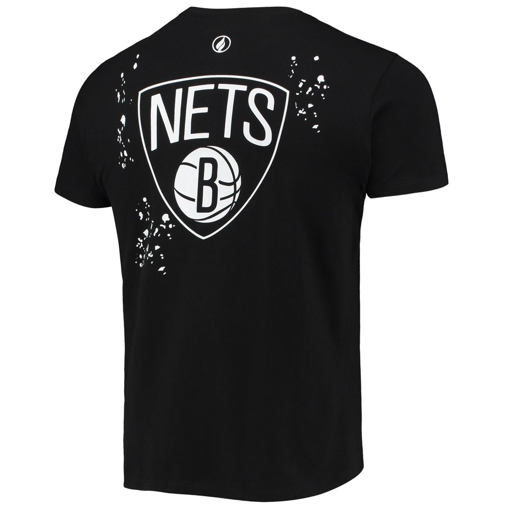 Men's FISLL Black Brooklyn Nets Confetti T-Shirt