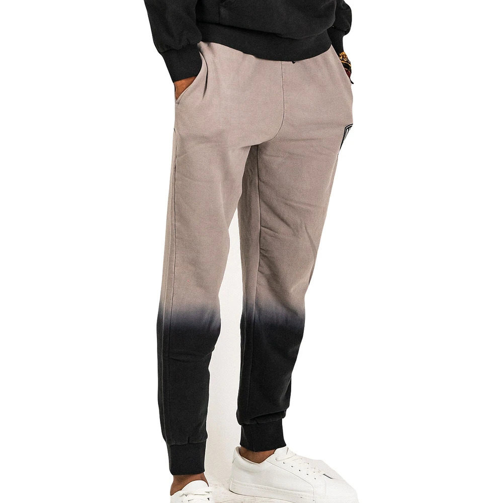 Hommes FISLL Tan Brooklyn Nets Noir Dip-Dye - Pantalon de jogging