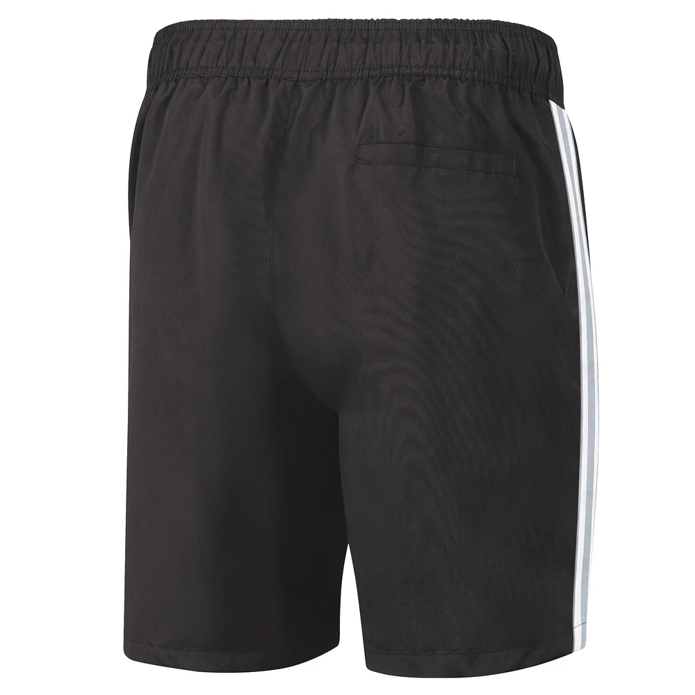 Men's G-III Sports by Carl Banks Black/Gray Brooklyn Nets Sand Beach Volley Swim Shorts