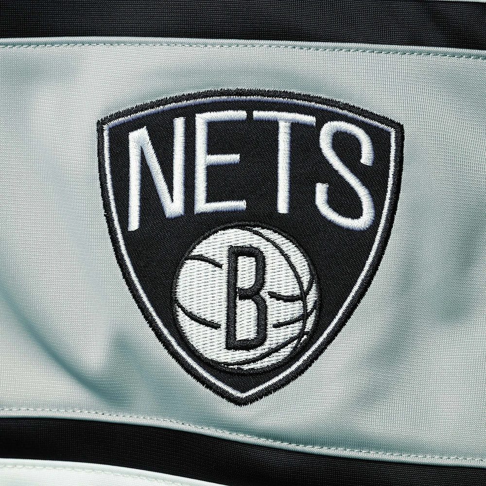 Blouson de survêtement entièrement zippé pour hommes G-III Sports by Carl Banks Brooklyn Nets Power Pitcher noir