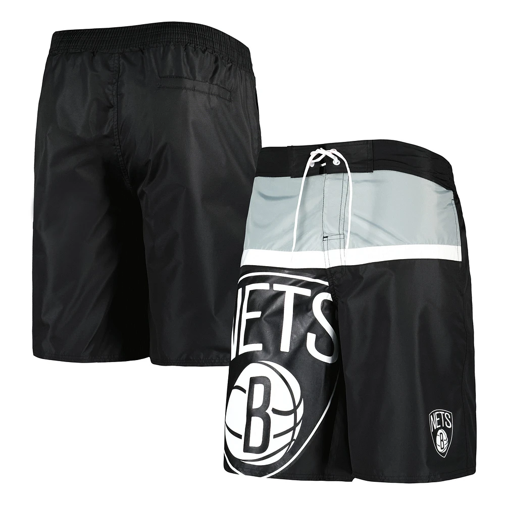 G-III Sports by Carl Banks Maillot de bain noir Brooklyn Nets Sea Wind pour homme