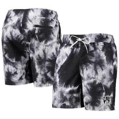 Brooklyn Nets G-III Sports by Carl Banks Splash Volley Swim Shorts - Black