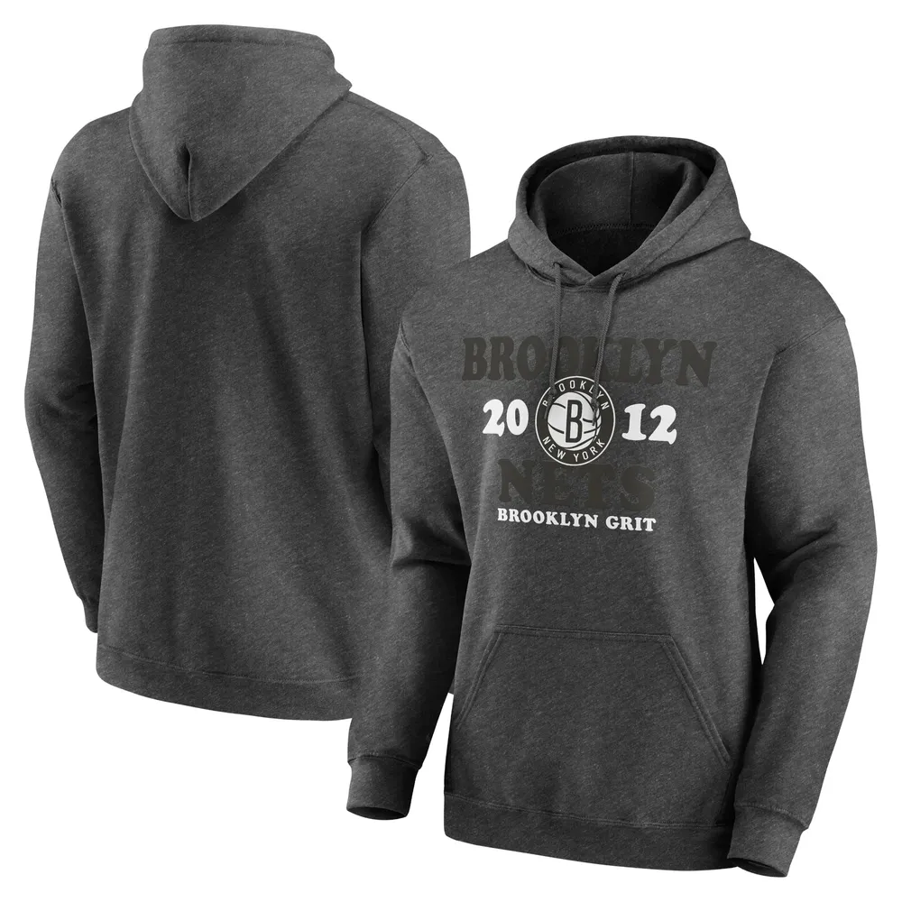 Women's Brooklyn Nets Antigua Charcoal Team Victory Full-Zip