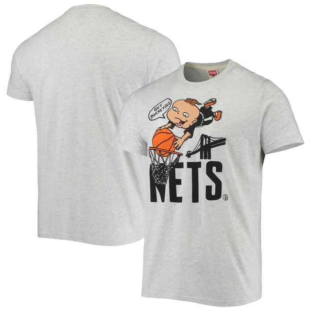 T-shirt à trois mélanges Hommage Ash Brooklyn Nets NBA x Razmoket pour homme