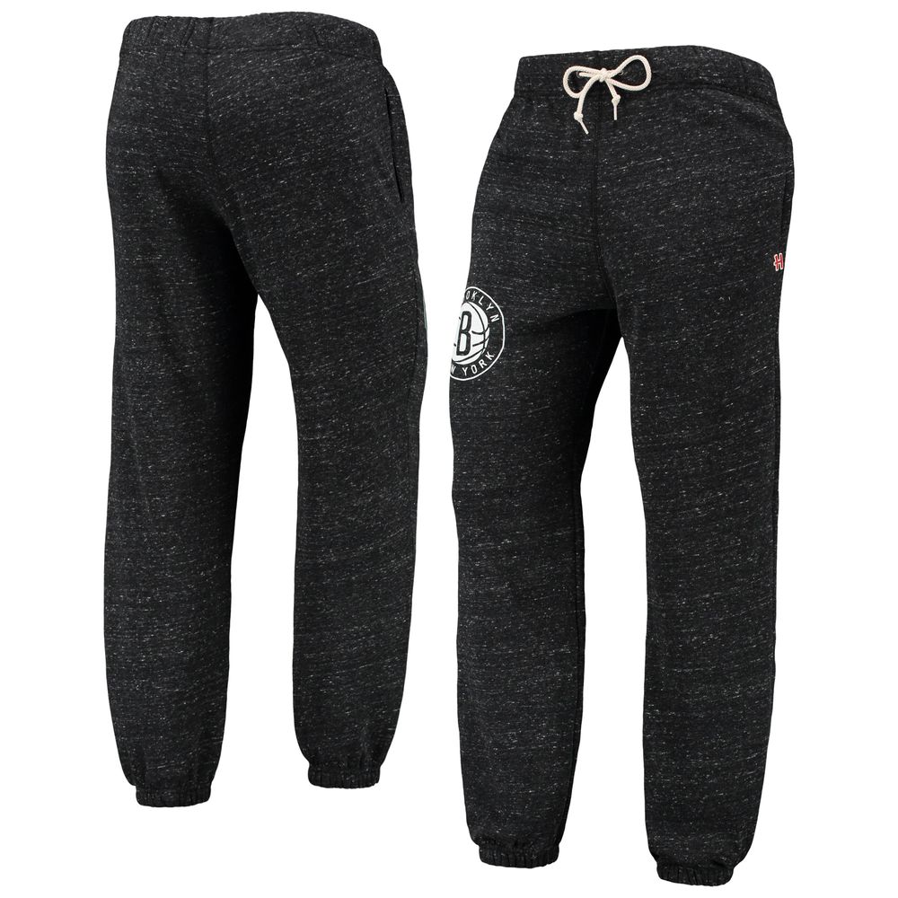 Men's Homage Charcoal Brooklyn Nets Tri-Blend Sweatpants