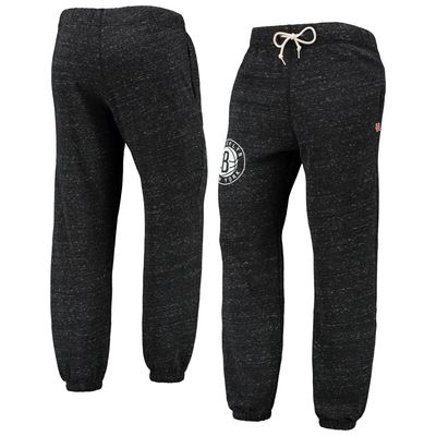 Men's Homage Charcoal Brooklyn Nets Tri-Blend Sweatpants