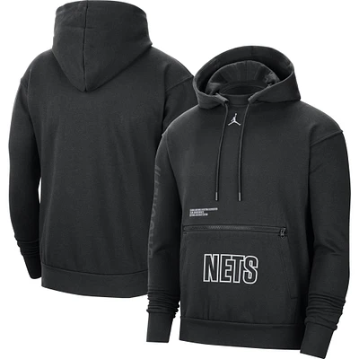 Sweat à capuche Jordan Brand Brooklyn Nets Courtside Statement Edition pour homme noir