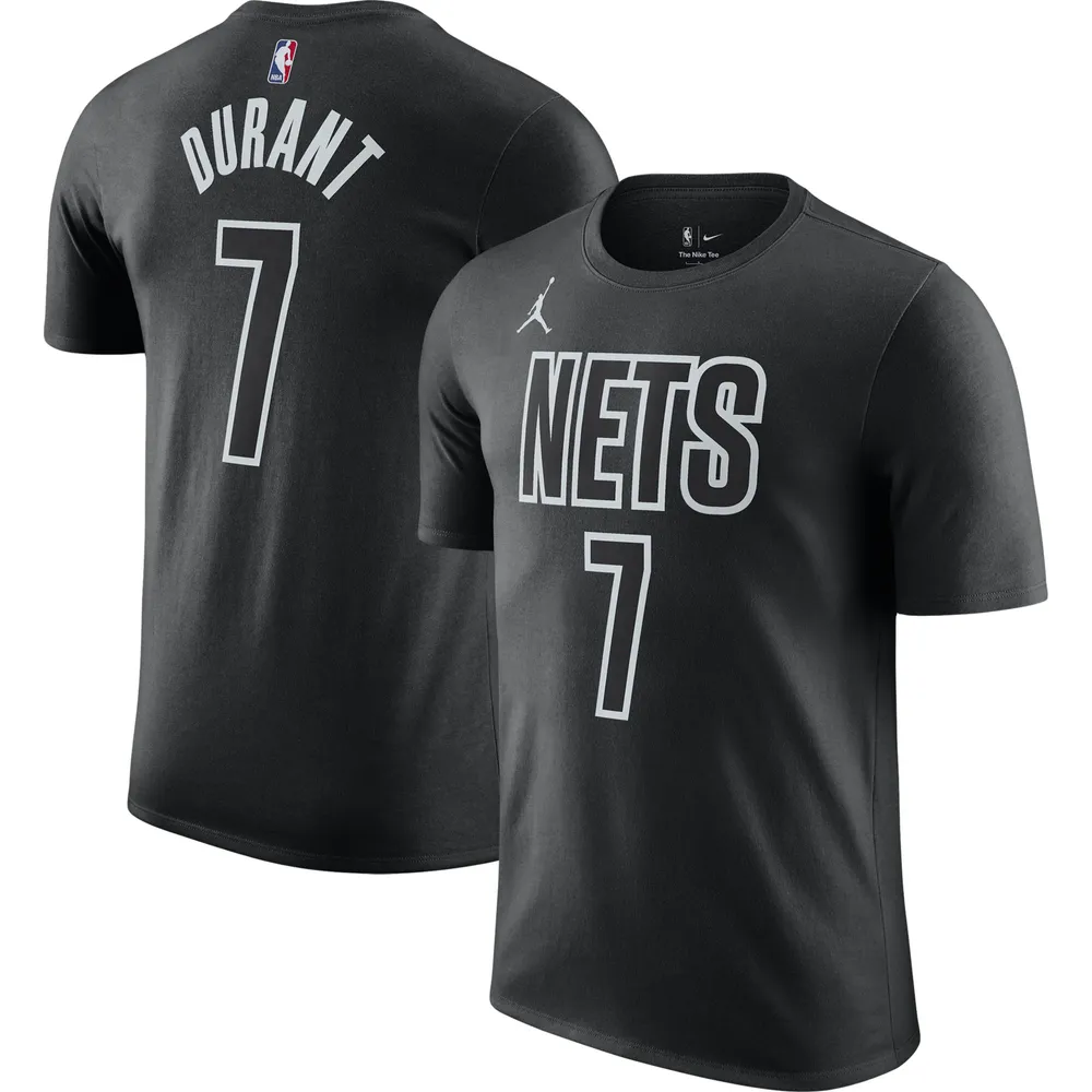 Nike Youth Boys Kevin Durant White Brooklyn Nets 2022/23 Classic Edition  Name and Number T-shirt