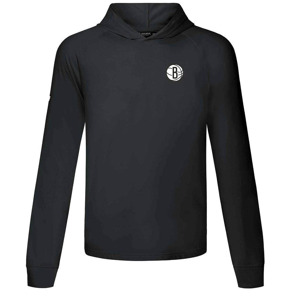 Men's Levelwear Black Brooklyn Nets Dimension R Pullover Hoodie