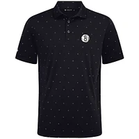 Men's Levelwear Black Brooklyn Nets Vision Polo