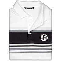 Polo blanc Onward des Brooklyn Nets pour homme Levelwear