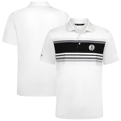 Polo blanc Onward des Brooklyn Nets pour homme Levelwear