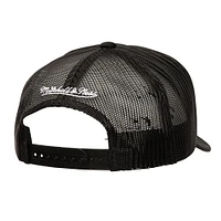 Men's Mitchell & Ness Black Brooklyn Nets Core Evergreen OTC Trucker Adjustable Hat