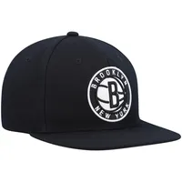 Men's Mitchell & Ness Black Brooklyn Nets Ground 2.0 Snapback Hat