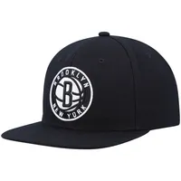 Casquette snapback noire Brooklyn Nets Ground 2.0 de Mitchell & Ness pour homme