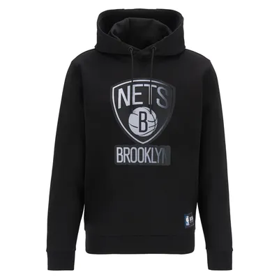 Brooklyn Nets NBA x Hugo Boss Bounce Pullover Hoodie - Black