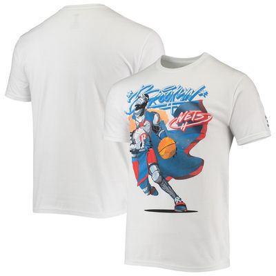 Men's NBA x McFlyy White Brooklyn Nets Identify Artist Series T-Shirt