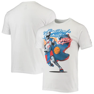 Men's NBA x McFlyy White Brooklyn Nets Identify Artist Series T-Shirt