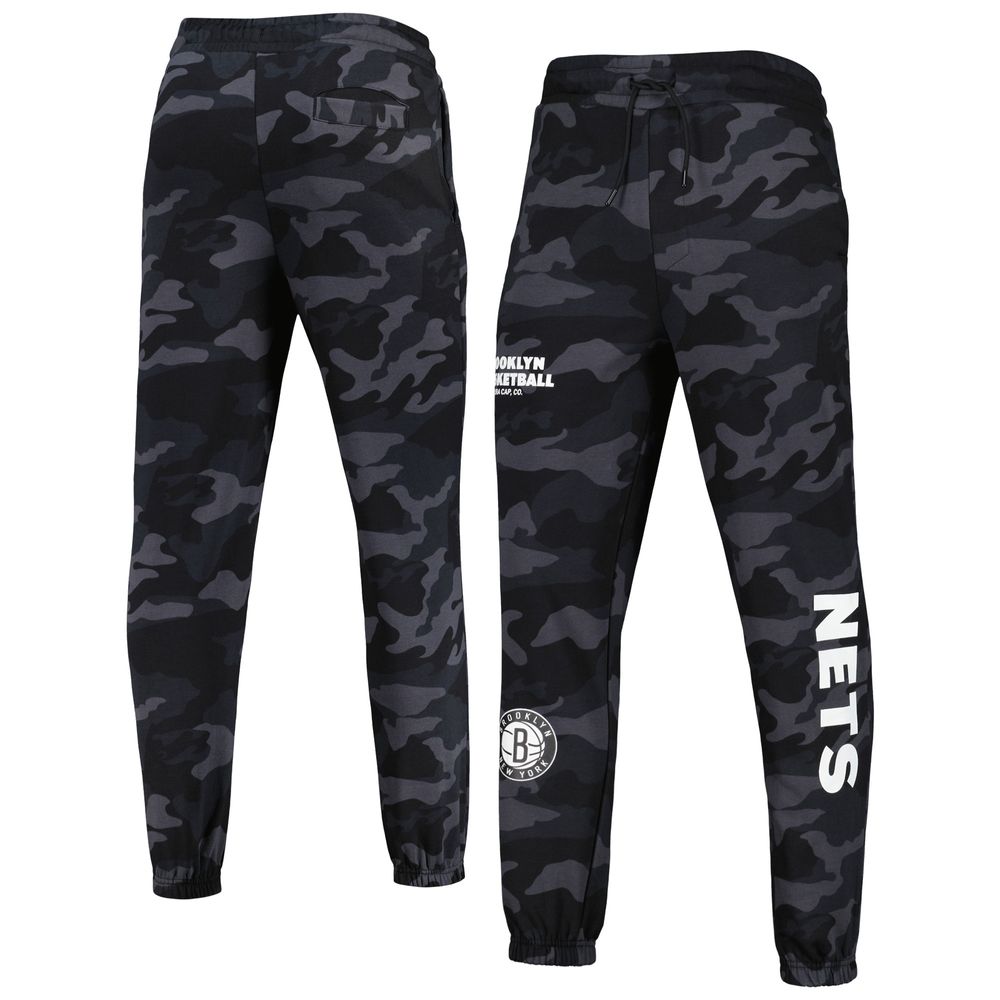 Men's New Era Black/Camo Brooklyn Nets Tonal Joggers