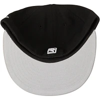 Casquette ajustée 59FIFTY 2Tone pour homme New Era Brooklyn Nets Official Team Colour Noir/Gris