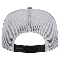 Men's New Era Black/Gray Brooklyn Nets Throwback Dye Golfer Snapback Hat