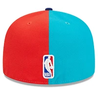 Casquette ajustée 59FIFTY New Era pour hommes, noir/bleu marine, Brooklyn Nets 2023/24 City Edition