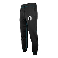 Men's New Era Black Brooklyn Nets 2023/24 City Edition Embroidery Elite Pack Jogger Pants