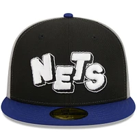 V107985 Nets NWC HO23 NBA Mens City Edition Officiel 5950 HATMENFIC