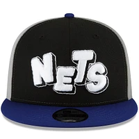 Men's New Era  Black Brooklyn Nets 2023/24 City Edition Official 9FIFTY Snapback Hat