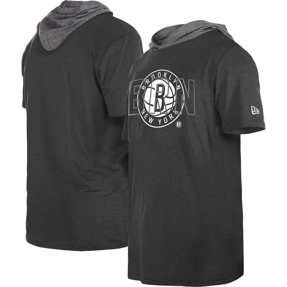 T-shirt à capuche Active Brooklyn Nets New Era pour homme noir