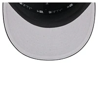 Casquette New Era noire à panneau fendu 9FIFTY pour homme, style aventure, Brooklyn Nets