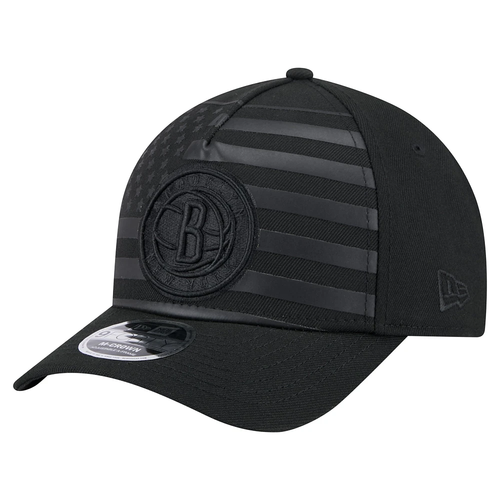 Casquette ajustable A-Frame 9FORTY Game Day Flag des Brooklyn Nets de New Era pour homme