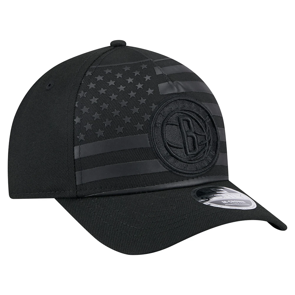 Casquette ajustable A-Frame 9FORTY Game Day Flag des Brooklyn Nets de New Era pour homme